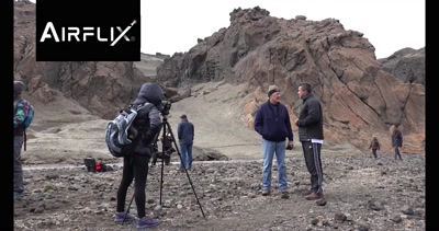 Interviews of Apollo 16 Astronaut Charles Duke in Iceland